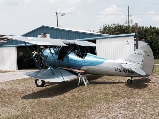 Navy biplane