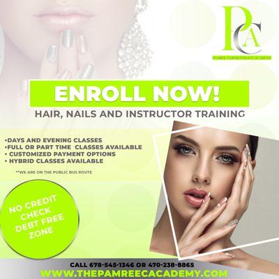 PCA A SCHOOL OF EXCELLENCE, MAKING DREAMS A REALITY!!  HAIR, NAILS, INSTRUCTOR TRAINING!  CALL TODAY 6678-545-1346 CLASSES START EVERY MON