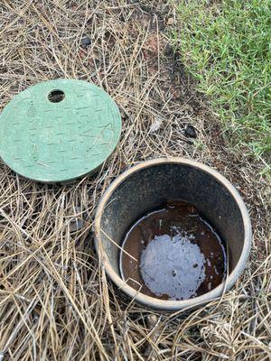 autofill system now has a leak and floods the lawn (from under the ground)