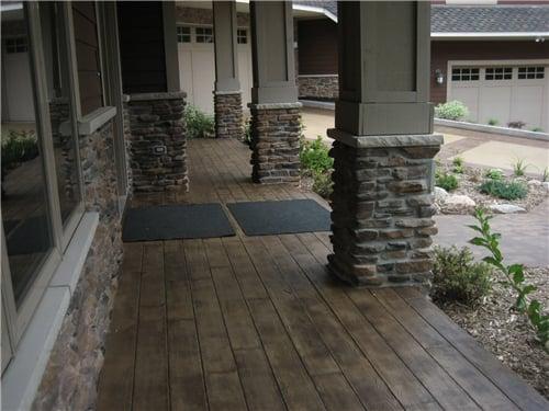 Stamped Concrete: Wooden Pattern