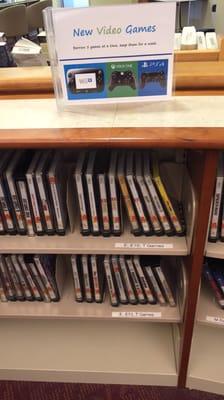 You can borrow video games in this library!