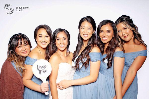 Bride & bridal party at The Ebell of Long Beach 12.9.2021