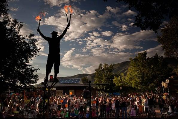 Just another day at the office... juggling fire...