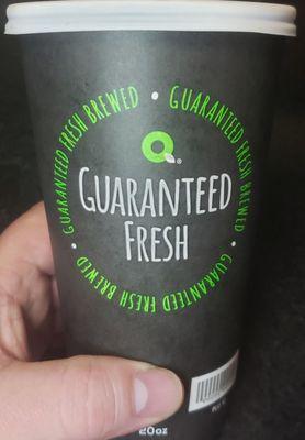 Quick Chek Coffee!! Guaranteed Fresh!!