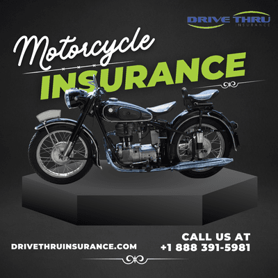 Just like auto insurance, the right insurance plan for your motorcycle may pay for damages and injuries caused in an accident.