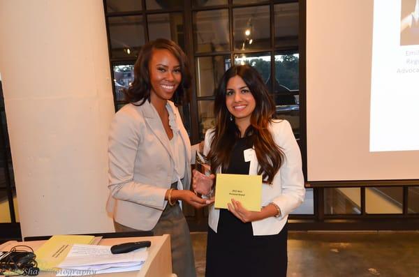 Sonia Lakhany awarded Best Personal Brand of 2015 by the Technology Association of Georgia's Young Professionals.