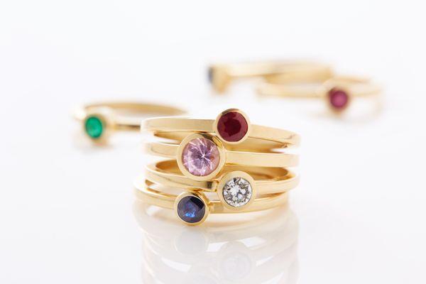 Precious stones for every finger.