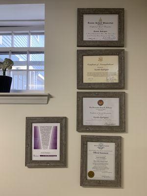 Some of the many awards won by our highly skilled lawyer