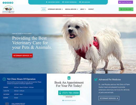 Veterinary website design for my business