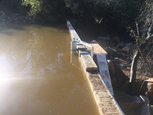 Wet Well installation from reservoir