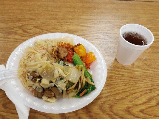 Lunch provided by the temple.  So yummy