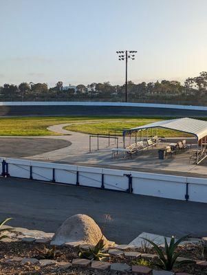 Image of Velodrome runway and judges area