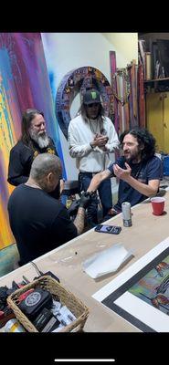 Tattooing Mickey Avalon at Risk's compound