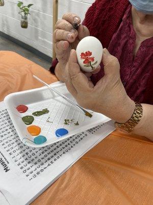 Egg painting for Easter!