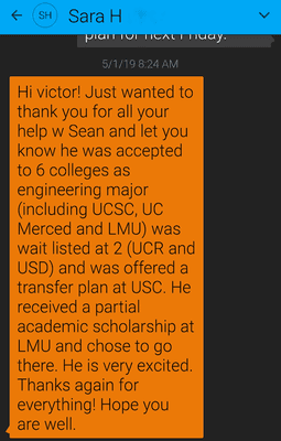 Great news from a star student: we guided him on SAT prep and the Math Level 2 Subject Test. Our congrats go out to Sean!