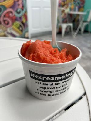 Watermelon sorbet