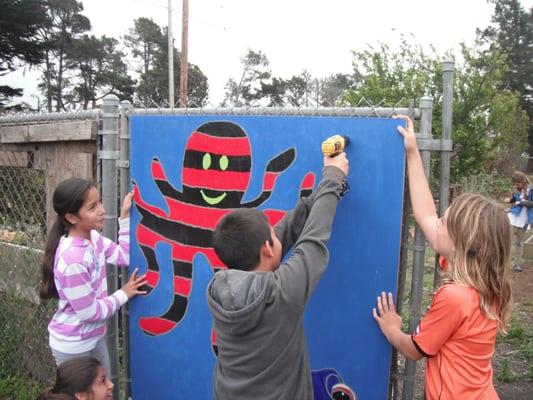 mural the children brainstormed, planned, painted, and installed