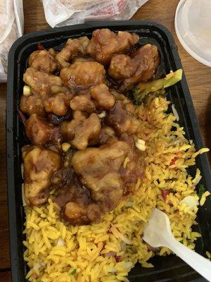 General Tsos chicken(pretty similar to orange chicken)