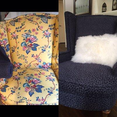 Wing back chairs