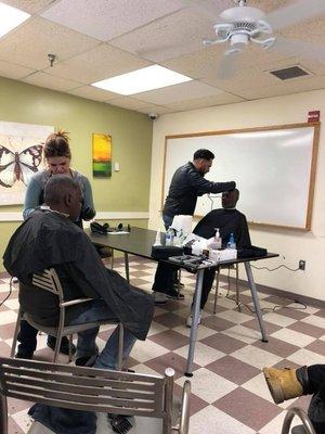 3.26.18 Hair cuts for the Homeless