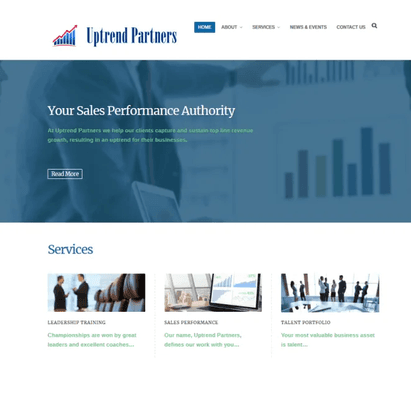 Uptrend Partners Web Design Project