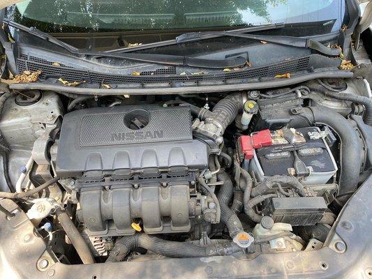 Engine bay cleaning service starting at $30! (Before picture)