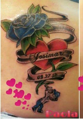 the little mouse was my idea i love my tatto , my boyfriend was from L.A  and i call him ratoncito