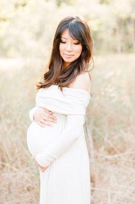 Maternity session hair & makeup