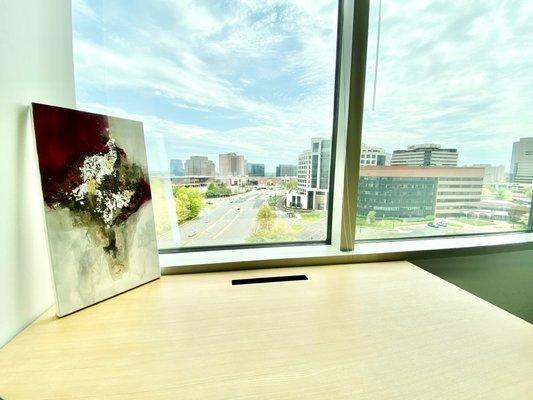 A window office view from Industrious Tysons