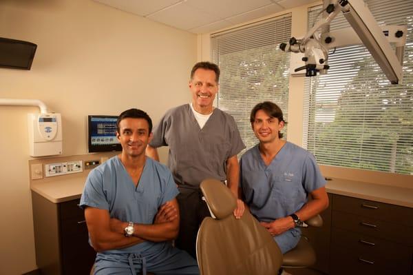 Doctors Left to Right Dr. Jiten Patel, Dr. Charles Backman, Dr. Allen Colic