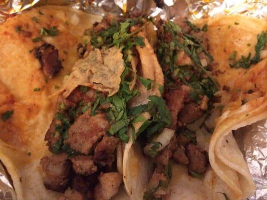 al pastor and spicy pork tacos