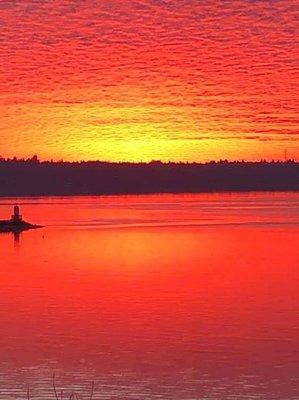 The beautiful Puget Sound sunset!