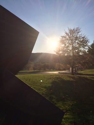 Overlooking the Salem Seven sculpture