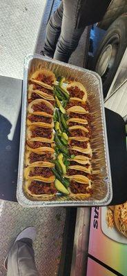 Tacos de alpastor catering platter