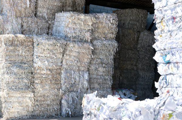 Shredded Paper Bales