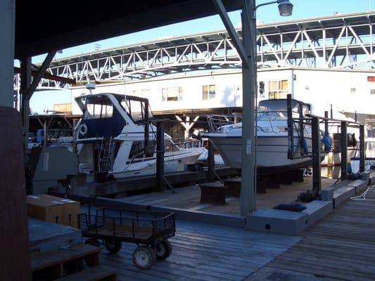 Our shop and dock.