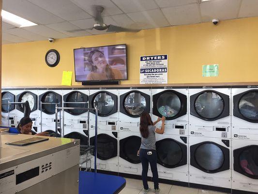 60 inch TV and dryers