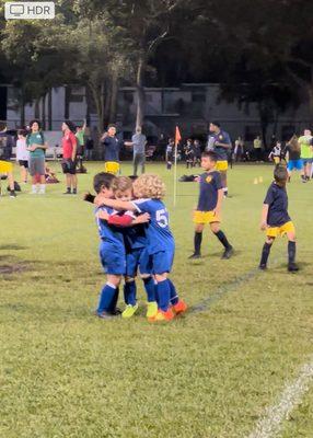 Celebration after a goal!