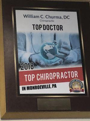 Top Chiropractor of2018 !! WoWza