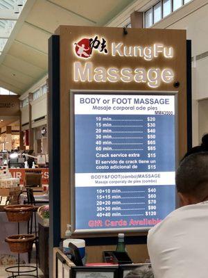 Kung Fu Massage