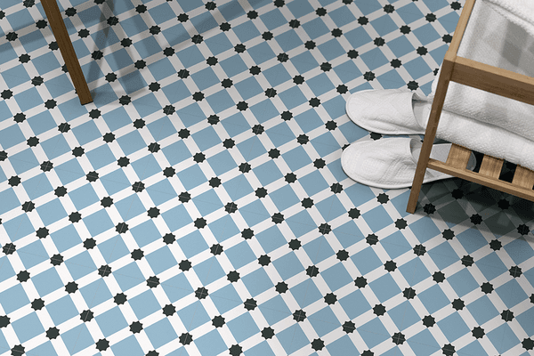 Wayne Tile showcases many variations of patterned floor tile from bold to neutral.