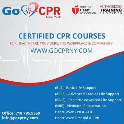 GO CPR NY - Official AHA Training Site