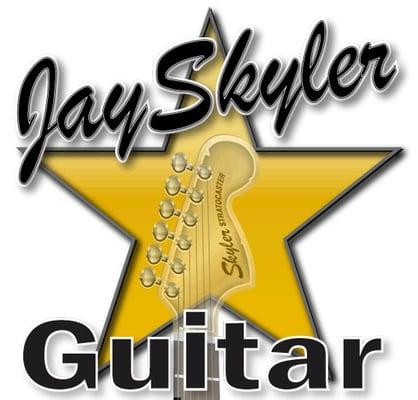 Guitar Lessons with Jay Skyler gold logo.