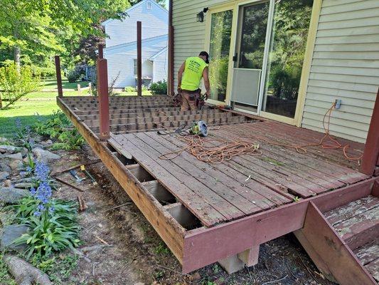 Deck replacement and demo