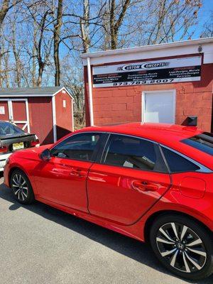 Daryl did an amazing job tinting my windows.  My car looks great and the price was very affordable.