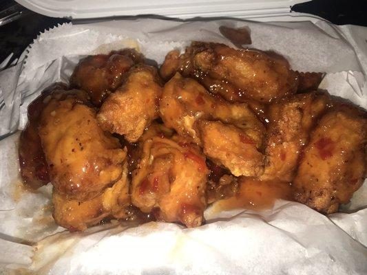 10 pc boneless sweet chili wings