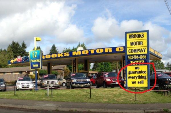 "You do not understand anything! It is common for a car to break next day after you buy it or repair in our shop." Yep, what do I know...