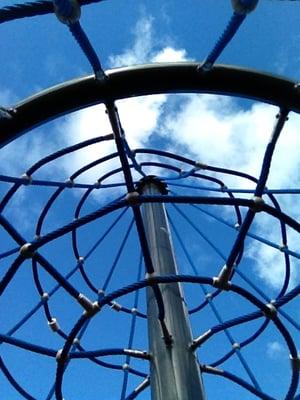 View from inside the large merry go round