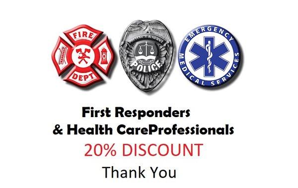 20% Discount to our heroes. Until end of October 2020