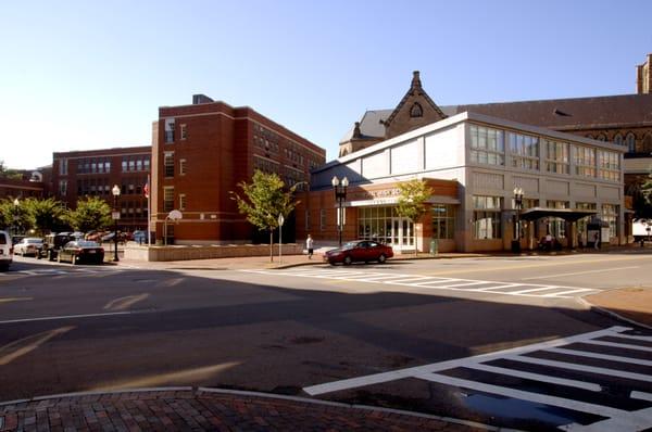 The Cathedral High School campus sits on a full city block in Boston's historic South End.